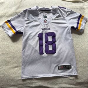 Nike NFL Justin Jefferson Minnesota Vikings Youth L Away Jersey